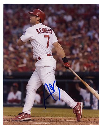 ADAM  KENNEDY    ST. LOUIS  CARDINALS  SIGNED  AUTOGRAPHED 8X10  PHOTO