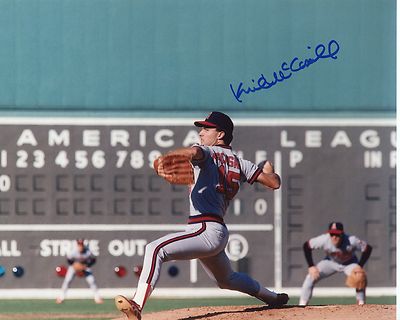 KIRK MCCASKILL  CALIFORNIA  ANGELS   SCOREBOARD   SIGNED  8X10 PHOTO