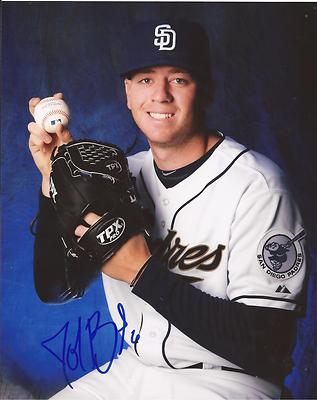 JOHNNY BARBATO SAN DIEGO PADRES SIGNED AUTOGRAPHED 8X10 PHOTO W/COA