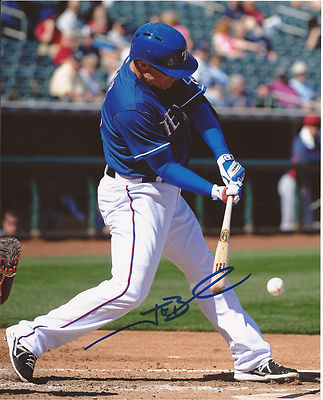 JEFF BAKER TEXAS RANGERS SIGNED AUTOGRAPHED 8X10 PHOTO W/COA 