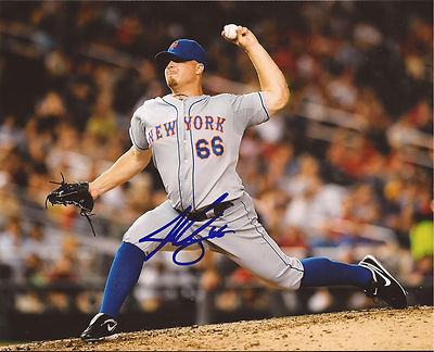 JOSH EDGIN NEW YORK METS HORIZONTAL SIGNED AUTOGRAPHED 8X10 PHOTO W/COA 