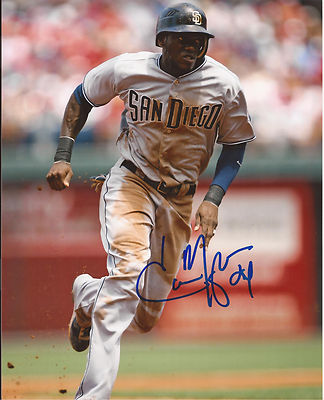 CAMERON MAYBIN SAN DIEGO PADRES SIGNED AUTOGRAPH ACTION 8X10 PHOTO W/COA