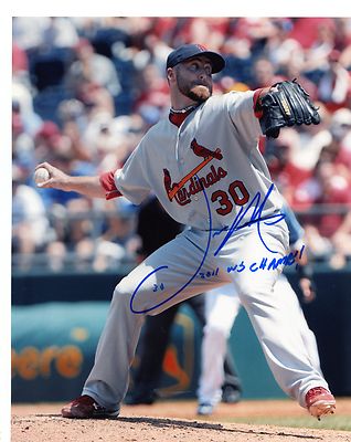JASON  MOTTE 2011  WS  CHAMPS  ST. LOUIS  CARDINALS SIGNED AUTOGRAPHED 8X10   