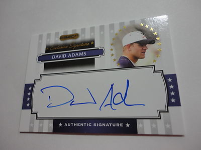 DAVID ADAMS NEW YORK YANKEES 2008 RAZOR EXCLUSIVE AUTOGRAPHED SIGNED RC CARD