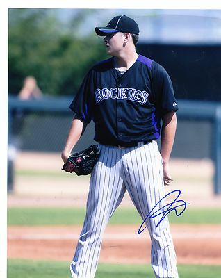 TYLER  MATZEK  COLORADO  ROCKIES    SIGNED  AUTOGRAPHED 8X10  PHOTO