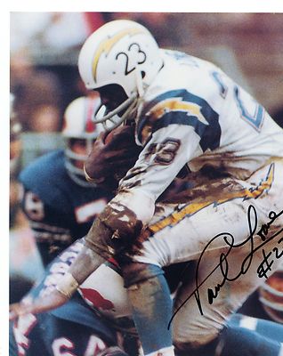 +PAUL  LOWE    SAN DIEGO  CHARGERS RUNNING BAC  SIGNED  AUTOGRAPHED  8X10  PHOTO