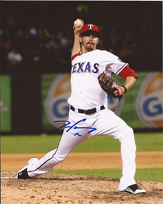 TANNER SCHEPPERS TEXAS RANGERS SIGNED AUTOGRAPHED 8X10 PHOTO W/COA 