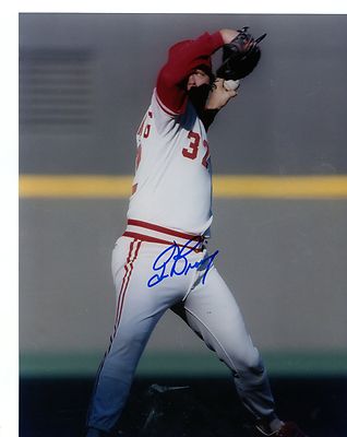 TOM  BROWNING      CINCINNATTI  REDS   SIGNED  AUTOGRAPHED  8X10  PHOTO