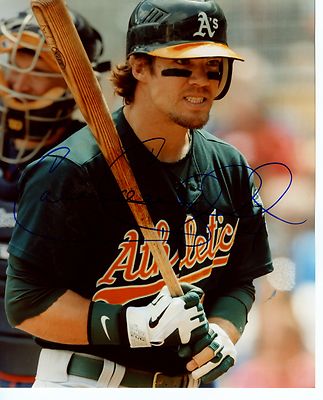 COLLEN  COWGILL  ACTION    OAKLAND  A'S  SIGNED AUTOGRAPHED  8X10  PHOTO