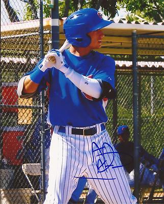 ALBERT ALMORA CHICAGO CUBS SIGNED AUTOGRAPHED BATTING CAGE 8X10 PHOTO W/COA