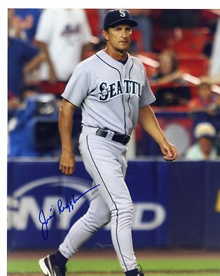 JIM  RIGGLEMAN  SEATTLE  MARINERS  SIGNED  AUTOGRAPHED  8X10  PHOTO