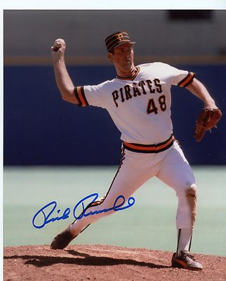 RICK REUSCHEL  PITTSBURGH  PIRATES  SIGNED  AUTOGRAPHED  8X10  PHOTO