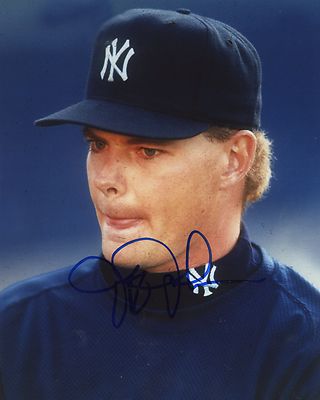 JEFF JOHNSON   NEW YORK YANKEES   PROFILE  AUTOGRAPHED    SIGNED 8X10  PHOTO
