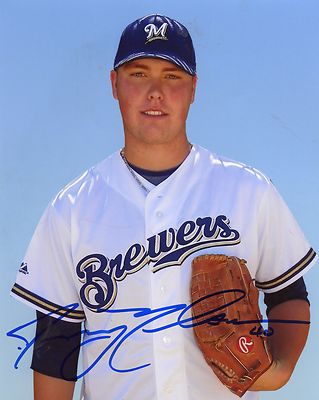 JIMMY  NELSON   MILWAUKEE  BREWERS  SIGNED  AUTOGRAPHED  8X10  