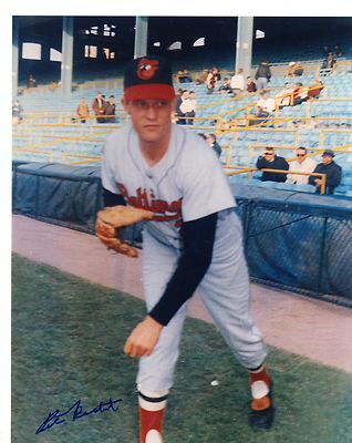 PETE  RICHERT    BALTIMORE  ORIOLES  SIGNED    AUTOGRAPHED  8X10  PHOTO