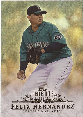 FELIX HERNANDEZ SEATTLE MARINERS 2013 TOPPS TRIBUTE CARD #14