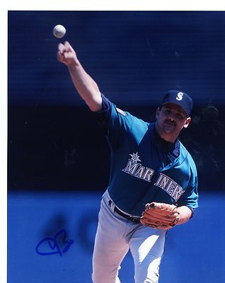  CHRIS  BOSIO  SEATTLE  MARINERS  SIGNED  AUTOGRAPHED  8X10  PHOTO
