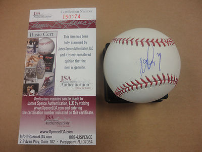 NORICHIKA AOKI KANSAS CITY ROYALS SIGNED  M.L BASEBALL JSA COA #I50174