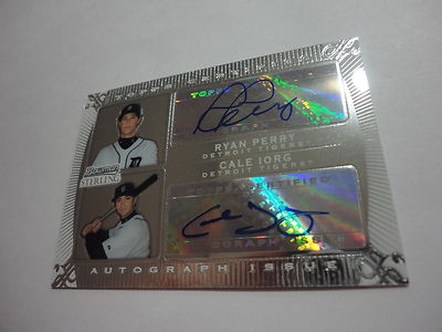 RICK PERRY CALE IORG 2009 BOWMAN STERLING DUAL AUTOGRAPHED RC CARD