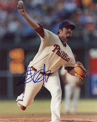 CHAD  QUALLS   BALL   PHILADELPHIA  PHILLIES   AUTOGRAPHED SIGNED 8X10  