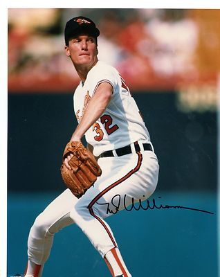 MARK  WILLIAMSON  BALTIMORE  ORIOLES  SIGNED  AUTOGRAPHED 8X10  PHOTO 