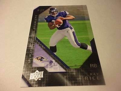 RAY RICE BALTIMORE RAVENS 2008 UD UPPER DECK RC ROOKIE CARD #28