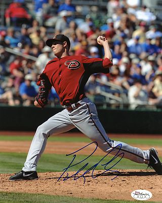 PATRICK  CORBIN  ARIZONA  DIAMONDBACKS  7-0 THROWING  JSA   STAMP OF APPROVAL