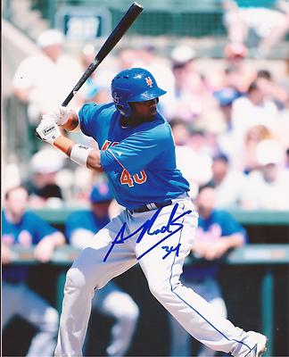 ADERLIN RODRIGUEZ NEW YORK METS SIGNED AUTOGRAPHED 8X10 PHOTO W/COA