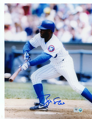 BRIAN  MCRAE  CHICAGO  CUBS  ACTION  MLB   AUTHENTICATED  SIGNED 8X10 