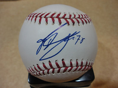 FREDY DEZA BALTIMORE ORIOLES SIGNED AUTOGRAPH MAJOR LEAGUE BASEBALL W/COA