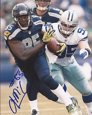 ANTHONY MCCOY SEATTLE SEAHAWKS SIGNED AUTOGRAPHED 8X10 PHOTO W/COA