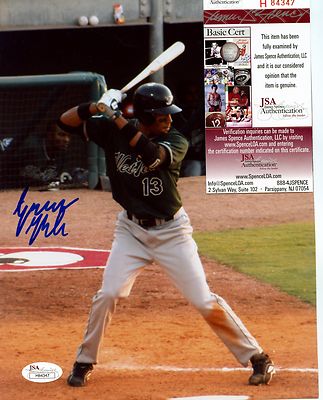 GREG  HALMAN  SEATTLE  MARINERS  ORGANIZATION  DECEASED SIGNED 8X10  JSA H84347