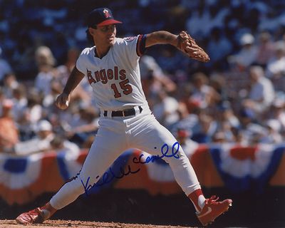 KIRK  MCCASKILL CALIFORNIA  ANGELS   HORIZONTAL    SIGNED 8X10  PHOTO