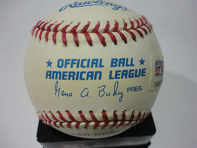 TOM HENRICH RIP YANKEES SIGNED AUTOGRAPHED A.L. BASEBALL PSA STICKER #1A67166