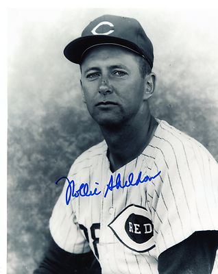 ROLLIE  SHELDON   CINCINNATI  REDS  SIGNED AUTOGRAPHED   8X10   PHOTO