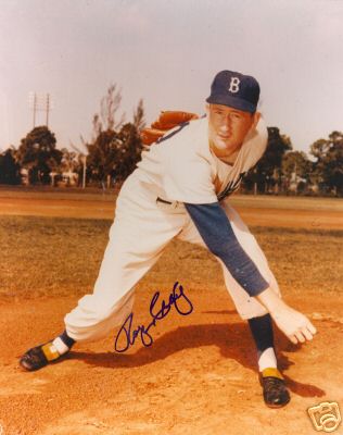 ROGER CRAIG (BROOKLYN) DODGERS SIGNED 8X10 PHOTO W/COA